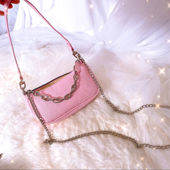 2 LEFT🔥PINK Candy Mini PU Leather Crossbody Shoulder Bag - Picture 6 of 11